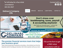 Tablet Screenshot of gelinas-cpa.com